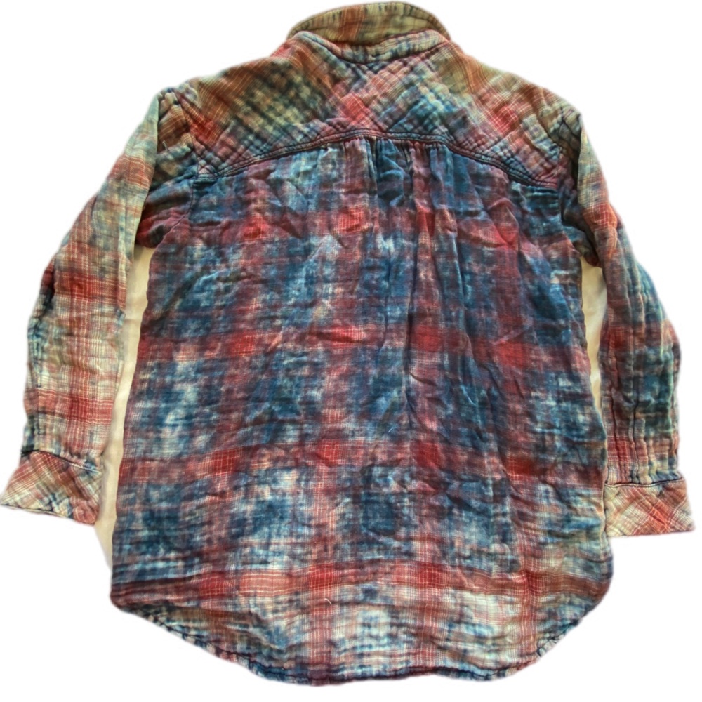 Free People Plaid Double Dip Button
Down Shacket large - Picture 4 of 16